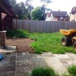 Clearing the old lawn
